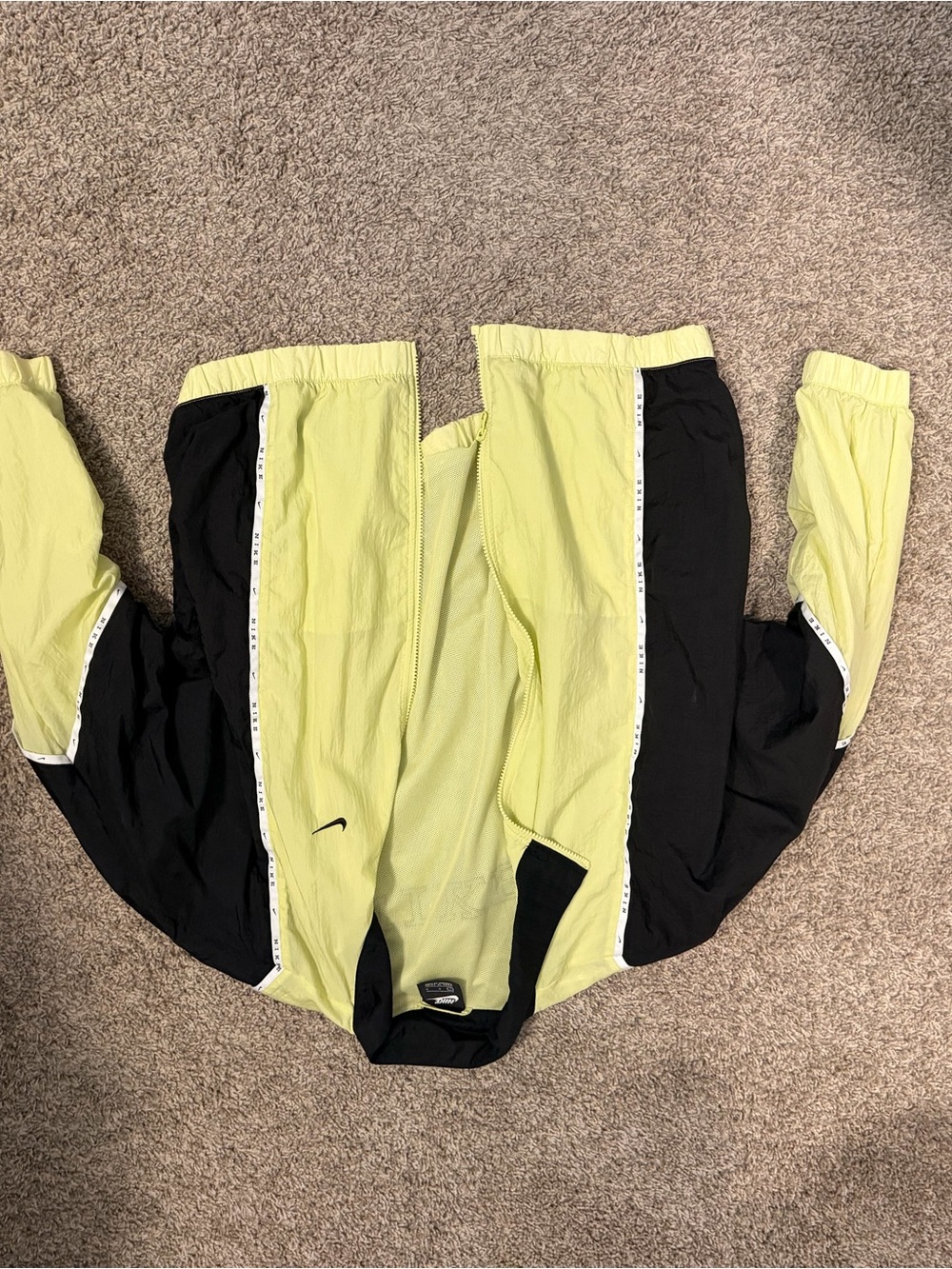 Nike Yellow track jacket